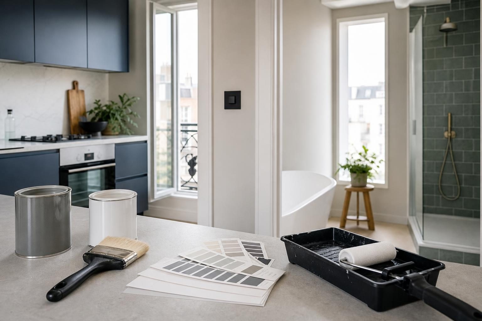 Comment choisir une peinture résistante pour une cuisine ou une salle de bains à Bruxelles ?